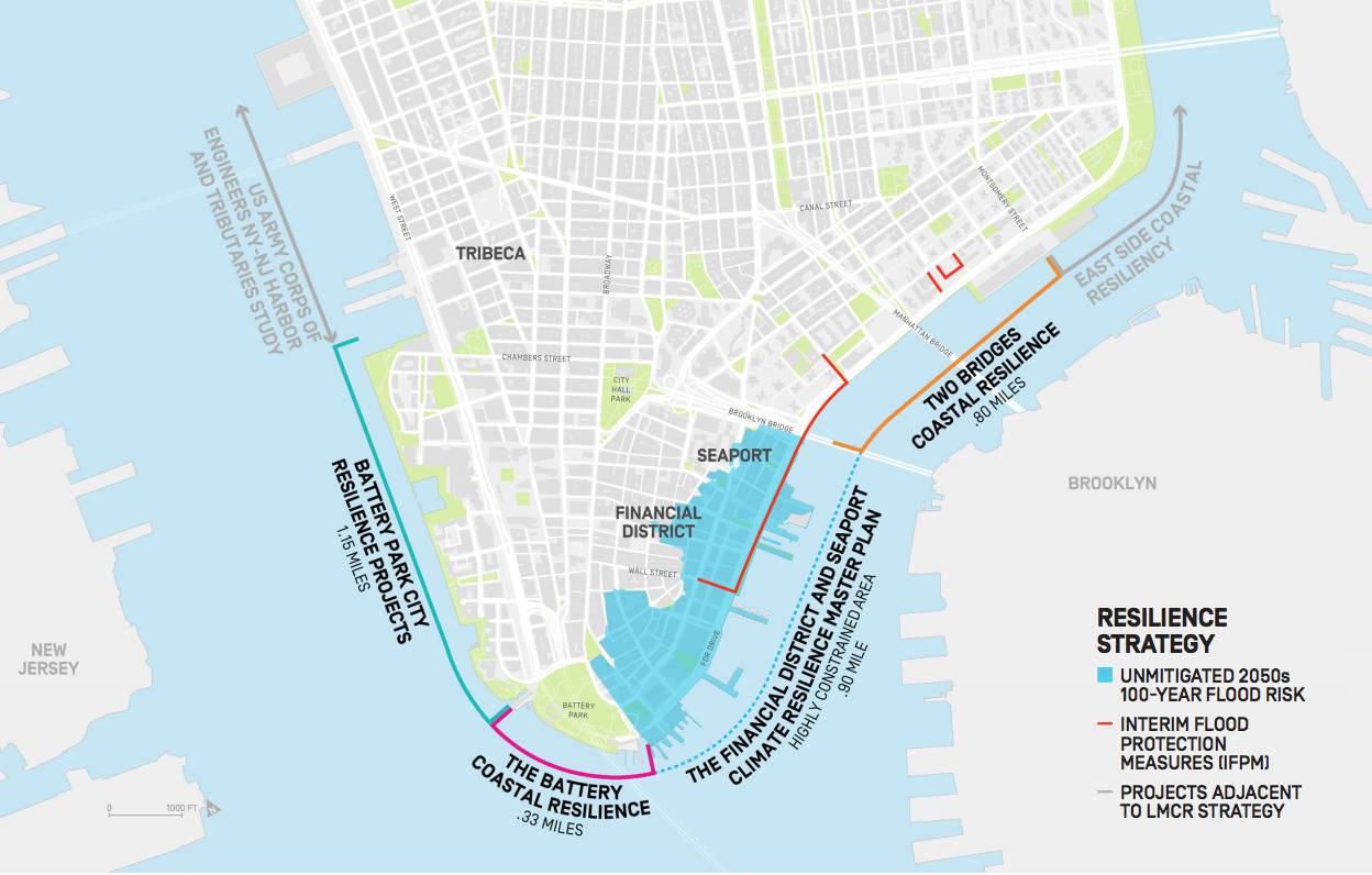 Lower Manhattan, New York Climate Resilience Study | Adaptation ...